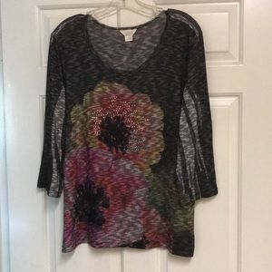 Christopher & Banks 3/4 sleeve tee size Women’s XL